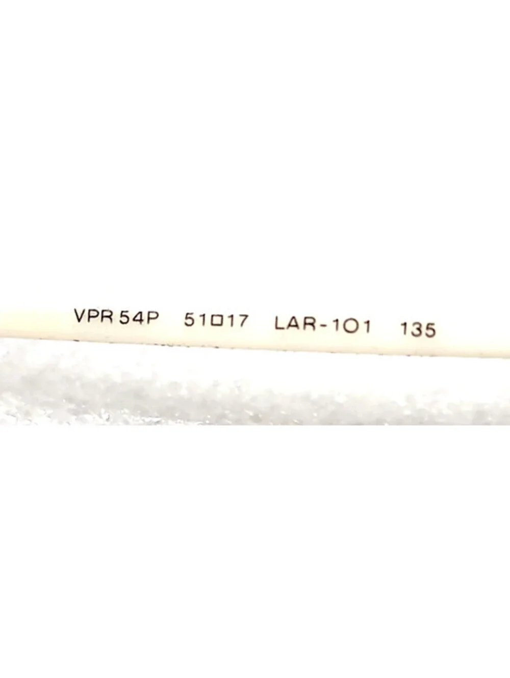 PRADA VPR54P LAR 101 Sm White Oval Cat Eyes Eyeglasses 51-17 135 Box Case